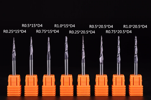 Fraise à queue conique en carbure monobloc à <span class=keywords><strong>prix</strong></span> de gros usine, fraises à queue conique à bout sphérique, fraises CNC pour le bois - Product Image 4