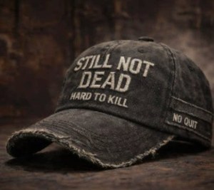 Cappellini da Baseball 'Still Not Dead' Regolabili, Stile Vintage 'Hard to Kill', Cappello Ricamato 'I Ain't Dead Yet' per Uomini e Donne - Product Image 3