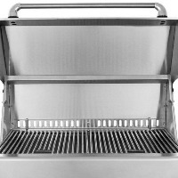 Barbecue au gaz 4 brûleurs en acier inoxydable, gaz GPL, brûleur arrière intégré, dispositif de sécurité contre la dépletion d'oxygène