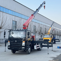 La Chine fournisseur 5 tonnes 10 tonnes de haute qualité grue camionnée cantilever rotatif hydraulique Cargo camion grue pour la construction