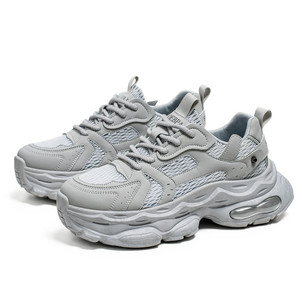 Giày thể thao nam cỡ lớn, đế nâng chiều cao, chất liệu lưới thoáng khí, kiểu dáng thể thao, in logo thương hiệu tùy chỉnh, số lượng đặt hàng tối thiểu thấp, sản xuất tại nhà máy. - Product Image 6