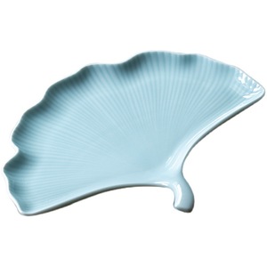 Chinese <b>Ceramic</b> Leaf Shape Fruit <b>Plate</b> Porcelain Tea Ceremony Dessert Dish - Product Image 5