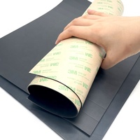 Feuilles de Silicone en néoprène naturel, 1.0mm 1.5mm 2mm, noir, Epdm