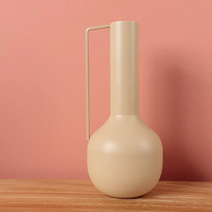 Emballage de qualité supérieure Vases finis en émail Décoration de table de salon Vase en métal à fleurs Vase à fleurs en métal traditionnel - Product Image 1