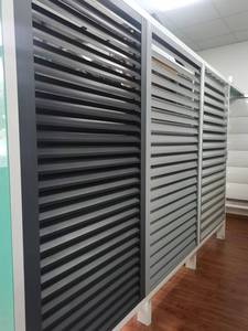 Volets anti-tempête en alliage d'aluminium pour extérieur, résidentiels, écologiques, durables, à lames fixes - Product Image 5