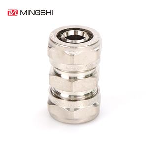 Raccords de Compression en <span class=keywords><strong>cuivre</strong></span> nickelé pour tuyaux multicouches en aluminium et plastique, raccords de Compression en laiton - Product Image 4