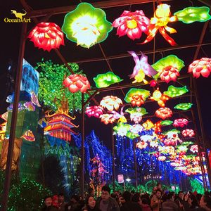 Exhibición de Faroles 3D Grandes e Impermeables para Exteriores con Luces LED para Diwali y Acción de Gracias en Parques Temáticos - Product Image 5