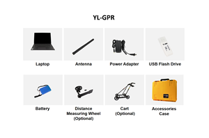 Không dây mặt đất thâm nhập Radar cho ngầm tiện ích Phát Hiện & bê tông kiểm tra độ phân giải cao gpr YL-GPR - Product Image 4