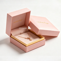 Caja de Embalaje de Joyería Reciclable, Caja de Regalo de Embalaje de Cosméticos y Cuidado de la Piel de Lujo Hecha a Mano y Personalizada con Bolsa de Papel