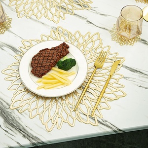 Napperons métalliques en vinyle pressé PVC/centre de Table d'accent de mariage - Product Image 4