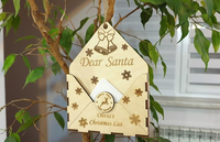 Père Noël Enveloppe Père Noël Liste Liste De Noël Enveloppe En Bois Lettre Au Père Noël