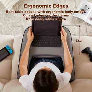 Teens Arm Rest Memory Foam Lap <b>Desk</b> Gaming Reading Pillows With Pockets - Product Image 5