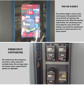 AC110V-240V tự động Pallet Turntable căng phim Gói máy đóng gói Stretch wrapper với đoạn đường nối/quy mô (tùy chọn item) - Product Image 3