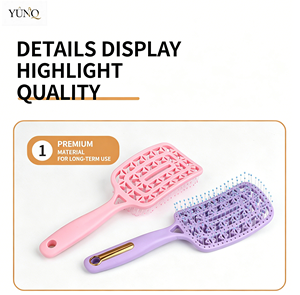 Massage Comb Ribs Comb Straight Hair Style Home Plastic Fluffy Hair Comb Custom Barber Hair <b>Brush</b> - Product Image 6