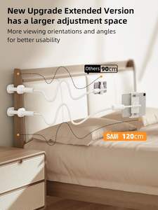 Wooden <b>Tablet</b> <b>Holder</b> Bed One-Hand Adjustable Upgraded Base IPad/iPhone/Kindle/Switch Stand China - Product Image 2