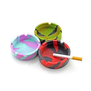 Cenicero de silicona portátil ecológico para cigarrillos, soporte para Cenicero plegable suave que brilla en la oscuridad con logotipo personalizado para fumar - Product Image 6