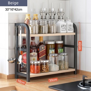 Organizzatore <span class=keywords><strong>per</strong></span> Bancone <span class=keywords><strong>Cucina</strong></span>, Porta Spezie Salvaspazio, Scaffale Rialzato <span class=keywords><strong>per</strong></span> Piano di Lavoro - Product Image 6