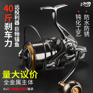 Carrete de Pesca Giratorio Pool Blade 14000 de Metal para Lanzamiento Largo, Uso con Mano Derecha - Product Image 2