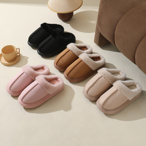 Fashion Platform Women Indoor Plush Faux Fur Home Soft <b>slippers</b> for Women Warm Plush Fashion Fur <b>slippers</b> Heart <b>slippers</b> - Product Image 4