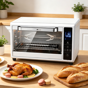 Four à friture <span class=keywords><strong>sans</strong></span> <span class=keywords><strong>huile</strong></span> multifonction Anbolife XXL 33L |   Four à convection 1800W avec rôtissoire, <span class=keywords><strong>pour</strong></span> friture à l'air, rôtissage et cuisson - Product Image 5