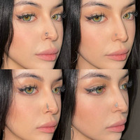 Anneaux de nez tendance plaqués or 18 carats, bijoux de piercing de nez en forme de L, anneaux de nez en acier inoxydable pour femmes