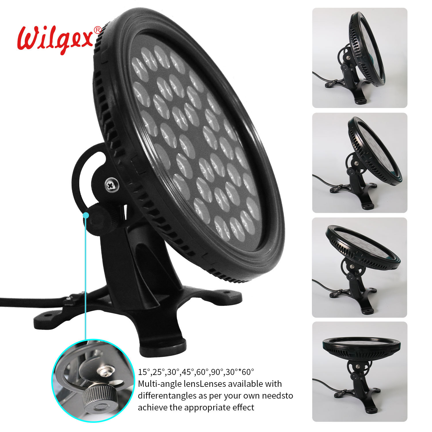 IP68 Waterproof Aluminum Alloy LED Pool Lights 150 Rotatable RGB Color Tempered Glass 10m Cable 5-Year Warranty High CRI 90