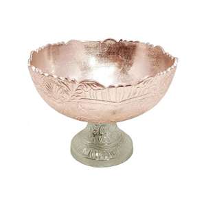 Bol à fruits en aluminium de conception moderne fait à la main en relief allant au lave-vaisselle pour la maison cuisine table à manger décor personnalisé pour le confort - Product Image 3