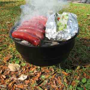 <b>Outdoor</b> Portable Camping Mini BBQ <b>Grill</b> WIth Insulated Bag Cool Bags - Product Image 2