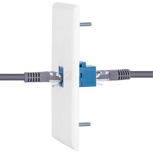 1-חבילה ethernet לשקע קיר קוקס עם יציאת keystone keystone, 1 יציאת keystone, כבל מצופה זהב קואקס f סוג יציאה קיר צלחת - Product Image 2