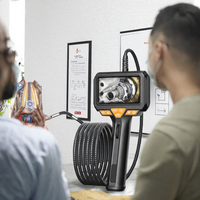 Endoscope ZCF étanche IP67 avec sonde de 8 mm, caméra autofocus, lecture vidéo 1080p, autonomie de 5 heures, alimentation 12V DC, pour compartiment moteur OEM, écran 4,3 pouces