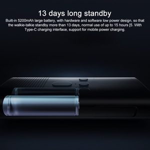 <span class=keywords><strong>Xiaomi</strong></span> <span class=keywords><strong>Walkie</strong></span> <span class=keywords><strong>Talkie</strong></span> 2 IP65 Impermeable UV Doble Banda 1,77 Pulgadas 5200mAh - Product Image 3