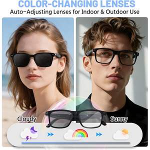 Gafas Inteligentes Loangyunfone con Lentes Fotocromáticas Cuadradas, Asistente de IA, Bluetooth, para Hombre y Mujer - Product Image 5