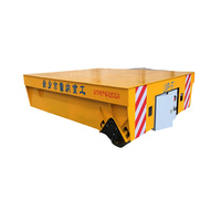 Chariot de transfert en acier sans rail motorisé de 5 tonnes alimenté par batterie avec fonction de rotation pour l'utilisation dans les usines de construction et de fabrication (neuf)