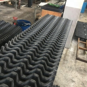 Grille <span class=keywords><strong>d</strong></span>'admission <span class=keywords><strong>d</strong></span>'<span class=keywords><strong>air</strong></span> sans cadre en <span class=keywords><strong>PVC</strong></span> résistant à la corrosion pour tour de refroidissement à flux croisé fermée - Product Image 5