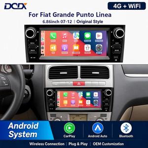 Автомагнитола Android 15 с экраном 6,86 дюйма для Fiat Grande Punto Linea 2007-2012, 12В, с поддержкой камеры заднего вида и <span class=keywords><strong>Bluetooth</strong></span> - Product Image 1