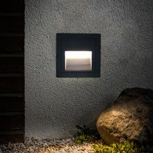 Jpungsun IP65 Impermeável 1W 3W Recesso LED Step Light Home Escadas Corredor Iluminação Exterior Interior LED Stair light