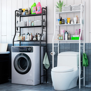 Étagère de salle de bain en acier pour lave-linge, support de toilette - Product Image 1