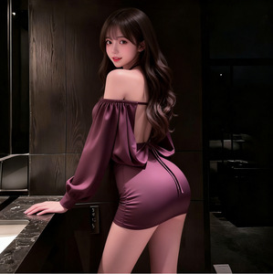 Abito da donna Lemon Story Cat <span class=keywords><strong>sexy</strong></span> monospalla a maniche lunghe, con gonna aderente in vita, seducente e senza bisogno di spogliarsi, regolabile - Product Image 3