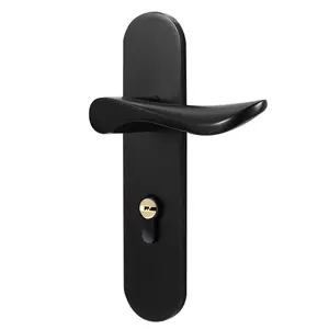 Cheap price Low MOQ zinc alloy metal hotel room wooden mute door handle lock