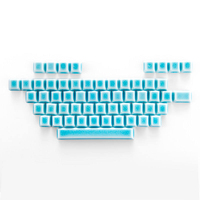 Clavier mécanique à axe magnétique avec touches en céramique à motif de fissures de glace montagne-mer, translucide, personnalisé, ensemble complet