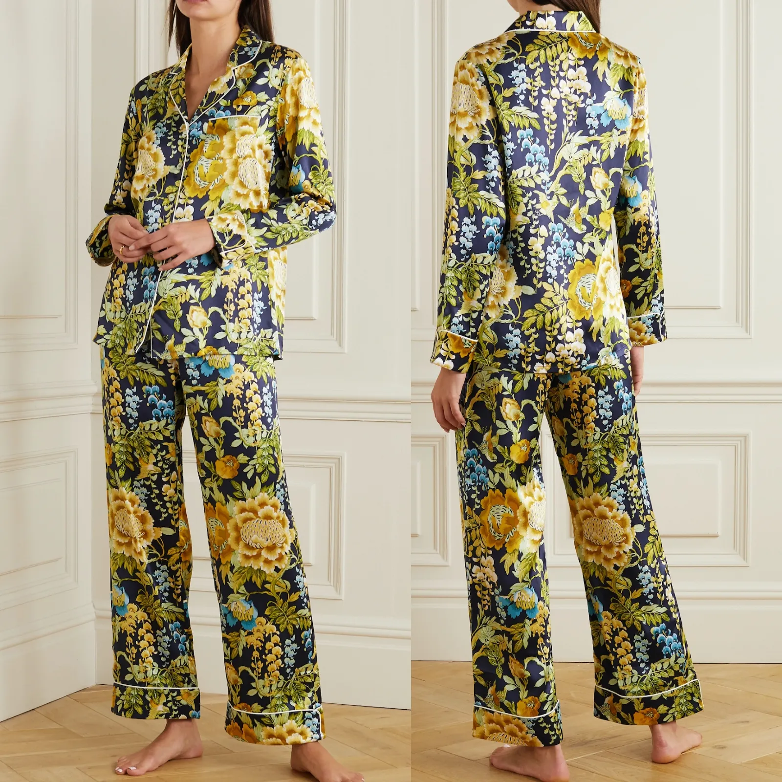 Nachtkleding Set Zijden Pyjama Voor Vrouwen Dames Ontwerpers Pyjama Set Custom Groothandel Vrouwen Nachtkleding Fabriek In China Voor Nachtkleding