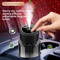 Diffuseur d'aromathérapie automatique intelligent pour voiture en verre de luxe premium, vaporisateur de parfum réglable, parfum intelligent pour voiture