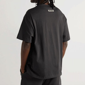 Summer <b>White</b> Boxy French Terry <b>Shirt</b> Manufacturer Streetwear <b>Plain</b> Oversized T-<b>shirt</b> Heavyweight Cotton Blank T <b>Shirt</b> For Men - Product Image 2