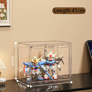 Xing You boîte d'affichage en acrylique <span class=keywords><strong>de</strong></span> <span class=keywords><strong>grande</strong></span> capacité entièrement transparente boîte aveugle rectangulaire anti-poussière support <span class=keywords><strong>de</strong></span> <span class=keywords><strong>rangement</strong></span> fabriqué en PET durable - Product Image 6