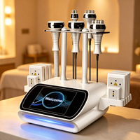 Appareil portable 6 en 1 pour le raffermissement et le rajeunissement de la peau du visage par aspiration 40k R&F et la lipocavitation corporelle
