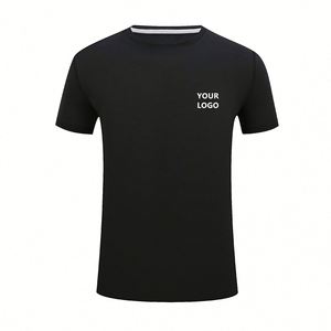 T-shirts personnalisés pour hommes à séchage rapide, manches courtes, sport, tennis, athlétisme, performance, course à pied, été, col rond - Product Image 1