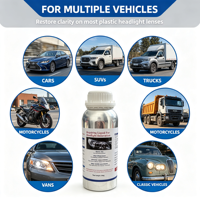 Kit Cairan Restorasi Lampu Mobil Tahan Lama 800ml Kejernihan Permanen & Perlindungan UV Produsen Cina