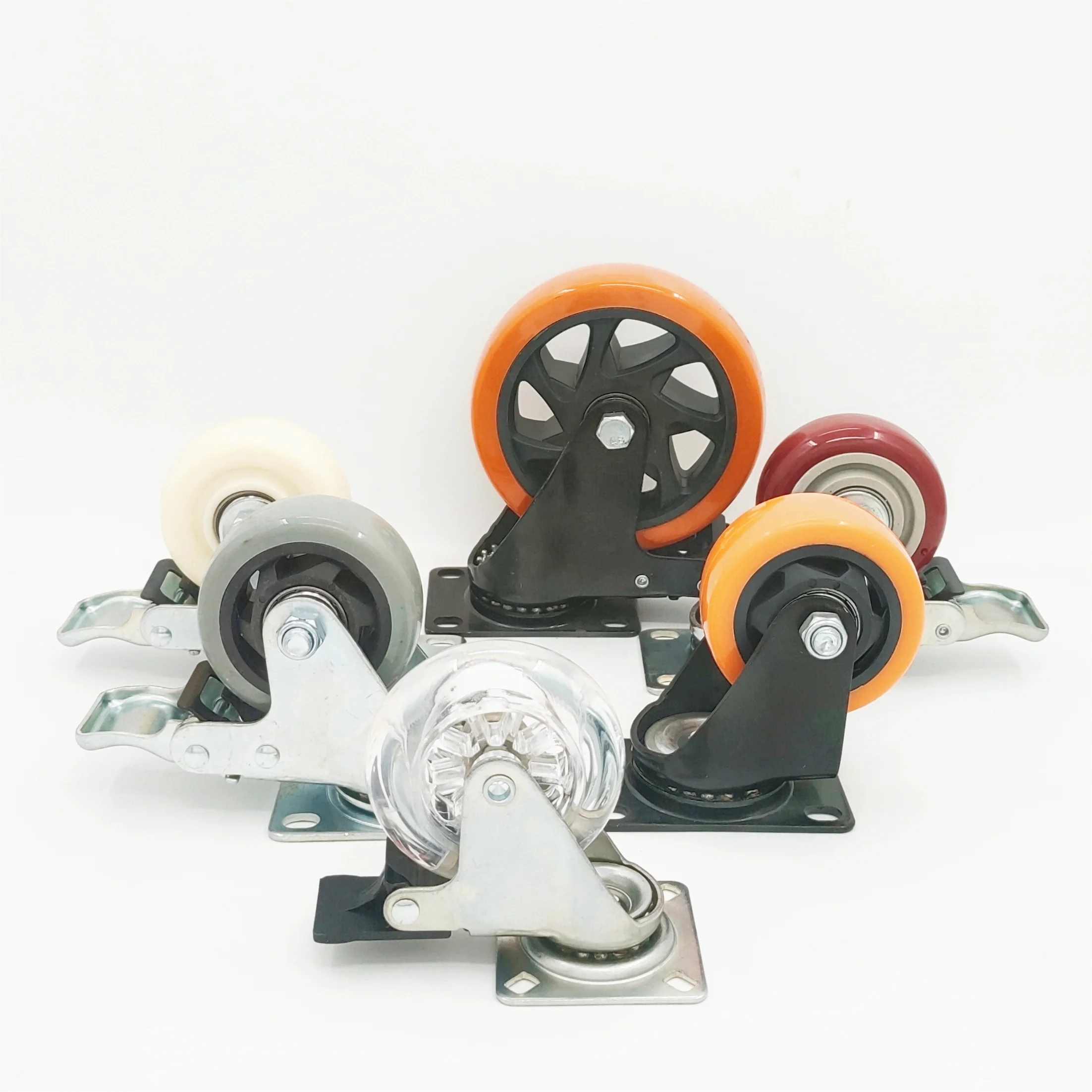 caster wheel for material handling from 38-125mm swivel caster with/without brake wheel manufacturer for trolley and industrial