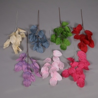 Feuilles de pain artificielles multicolores en soie, tiges de fausse verdure pour arrangements floraux de mariage et décoration intérieure