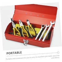 Mini boîte à outils classique professionnelle à deux tiroirs en acier